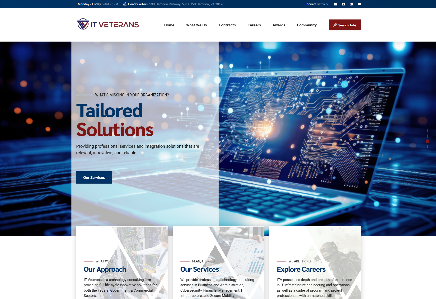 Website for IT Veterans, LLC