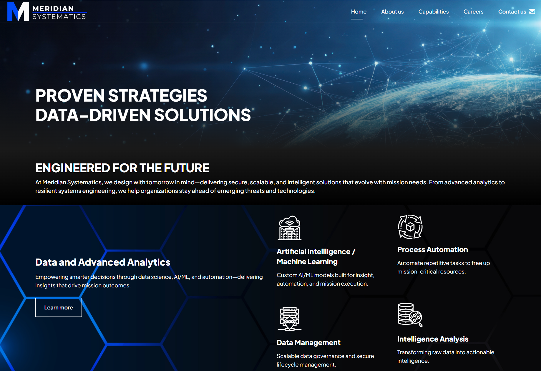 Website for Meridian Systematics