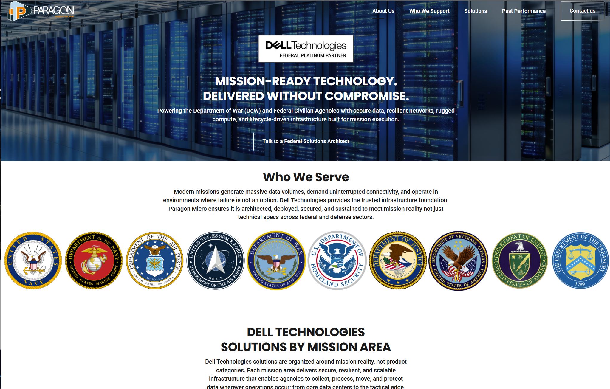 Paragon Micro mission section