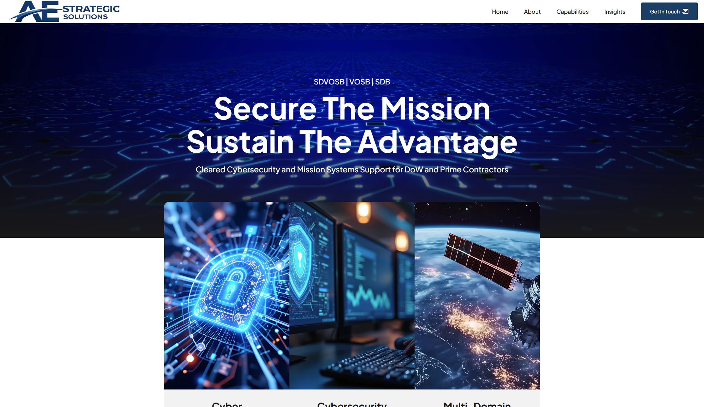 Website for AE Strategic Solutions