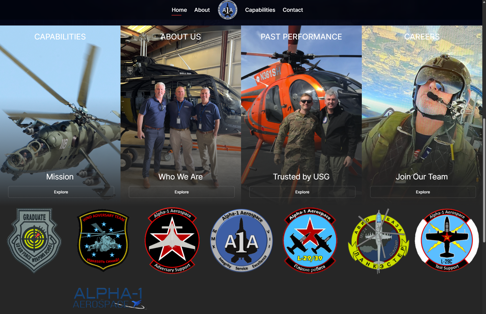 Website for Alpha-1 Aerospace