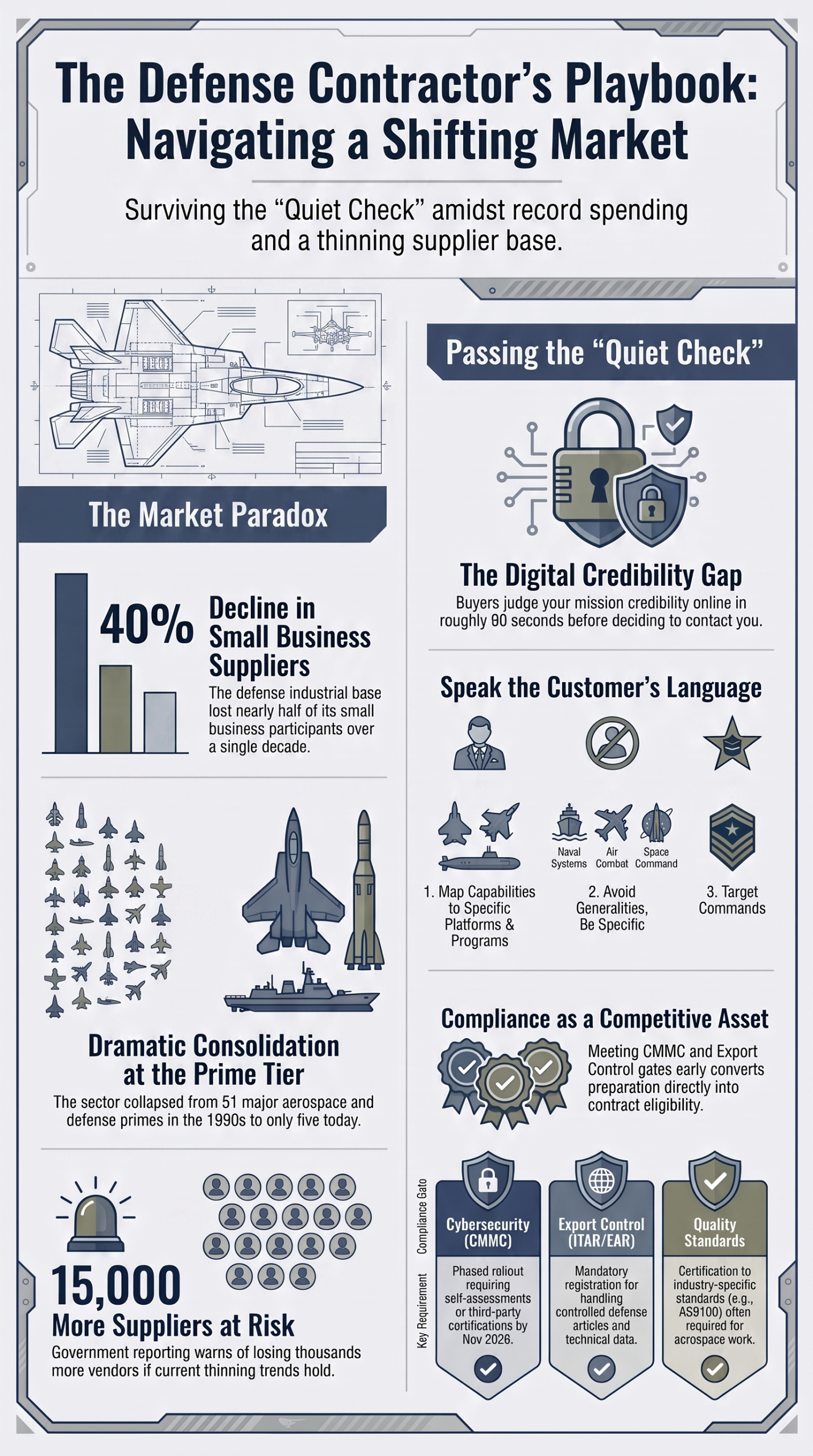 How Do Defense Firms Win Federal Contracts? How Do Defense Firms Win Federal Contracts?,Commercial to Government,Defense-Contractor-Shifting-Market-Playbook