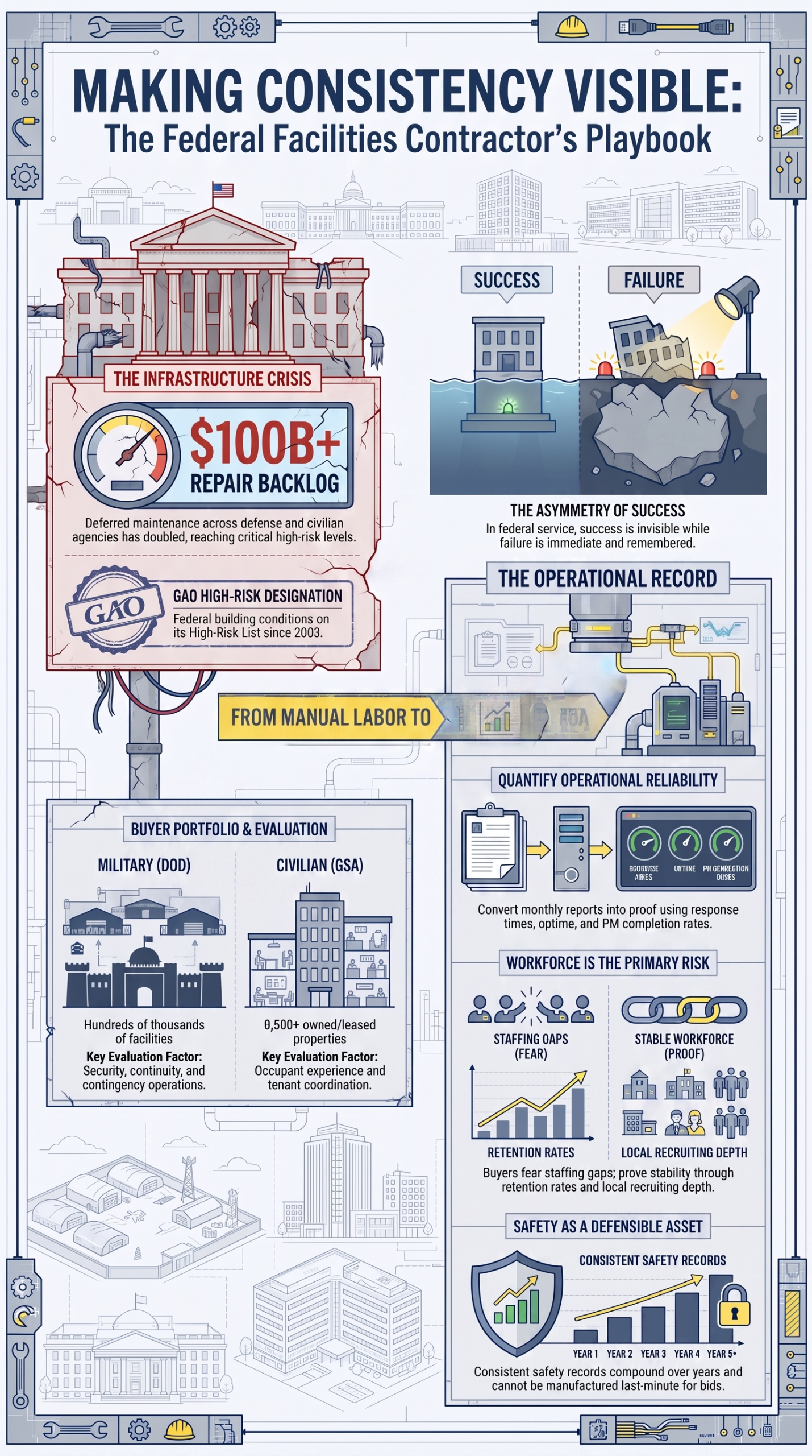How Do Facilities Firms Win Federal Contracts? How Do Facilities Firms Win Federal Contracts?,Commercial to Government,Federal-Facilities-Contractor-Playbook