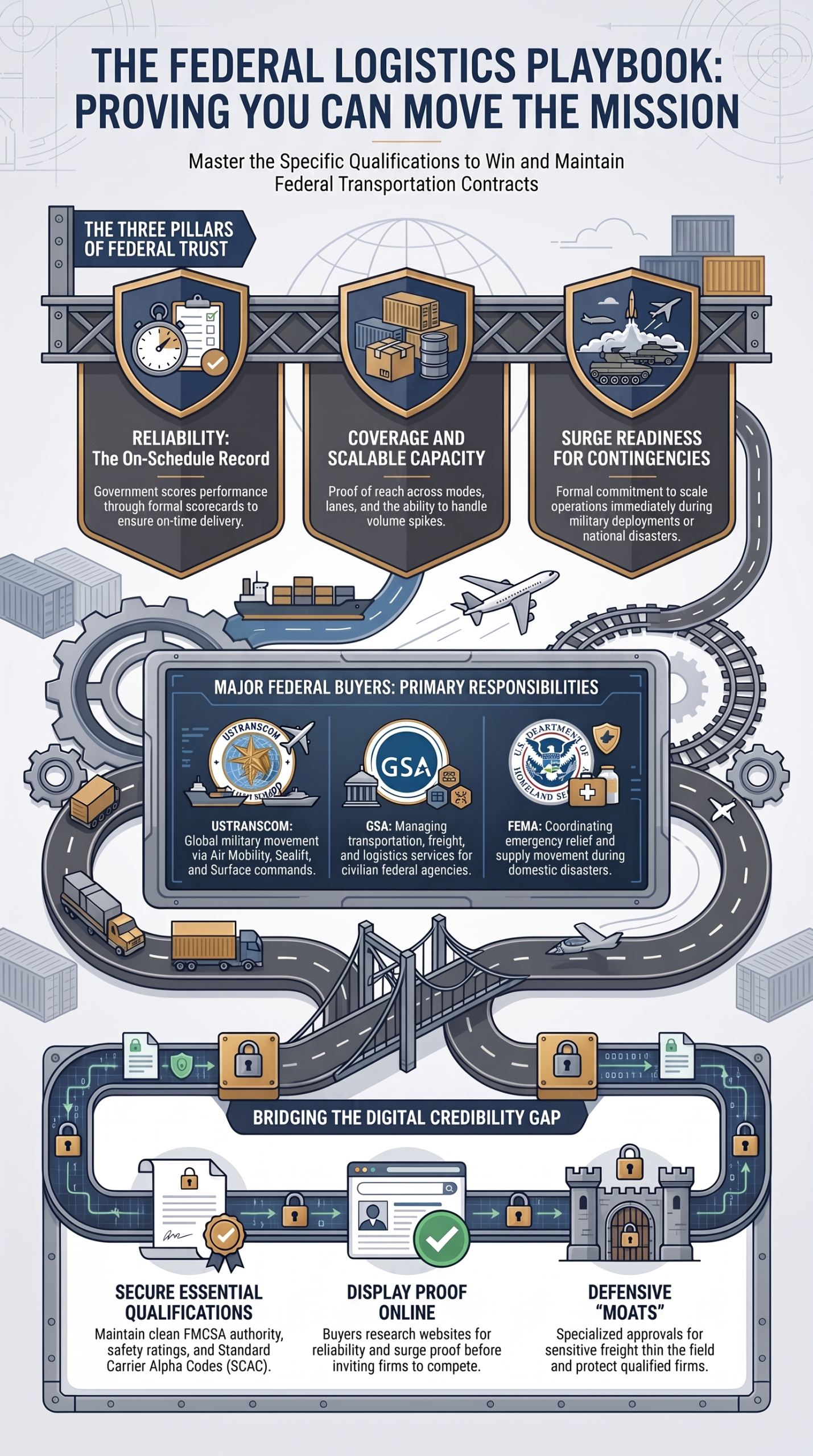 How Do Logistics Firms Win Federal Task Orders? How Do Logistics Firms Win Federal Task Orders?,Commercial to Government,Federal-Logistics-Playbook-Guide